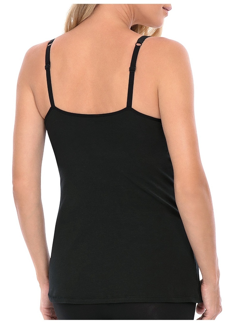 Secret Treasures Black nursing Tank Top cami with Spaghetti Straps size 2x - Picture 3 of 5